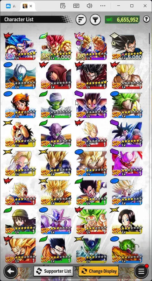 Dragon Ball Legends Accounts Global | Lvl 156|6.6M Total Power|832 CC|1 UL|2 LR image 12