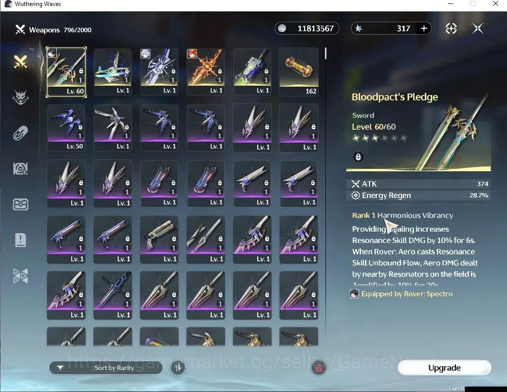Wuthering Waves Accounts NA | UL 45 | 3 Limited | (Mornye RC1, Augusta)+Sig image 4