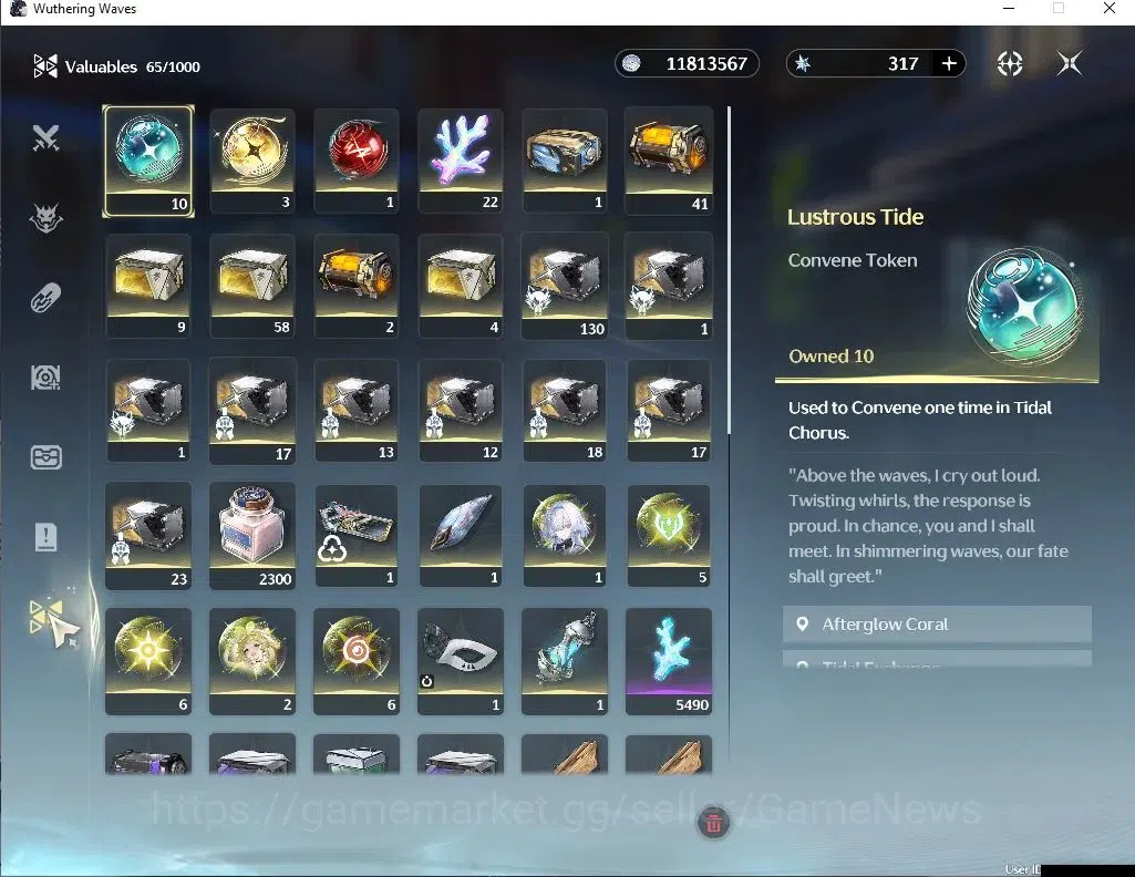 Wuthering Waves Accounts NA | UL 45 | 3 Limited | (Mornye RC1, Augusta)+Sig image 8