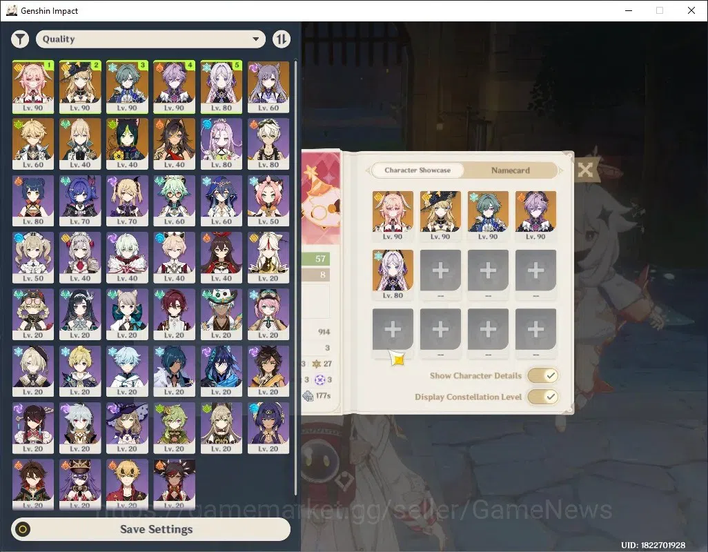 Genshin Impact Accounts Others Asia|AR 57|Rate On|5 Limited + 6 (*5 Weapon)|Navia 1