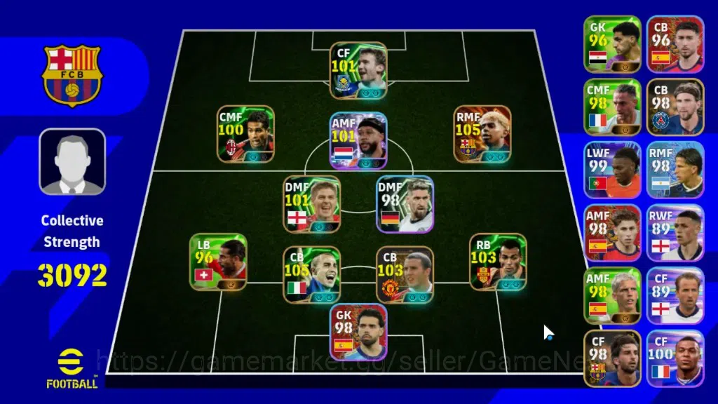 eFootball Accounts Legends & Iconic Players Android|Big Time Lamine Yamal15 May'25|Epic Fabio Cannavaro,John 1