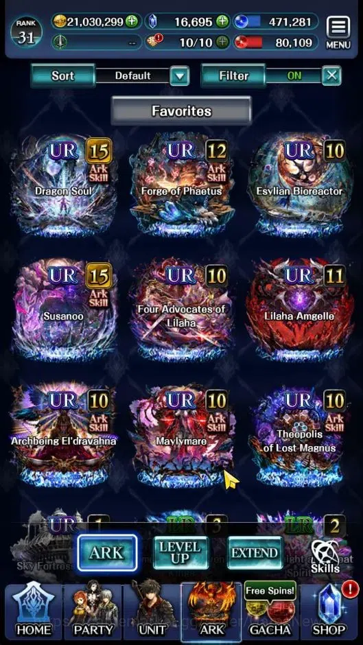 Last Cloudia Accounts GLOBAL|Rank 31|Collab [Bayonetta,Albedo,Guile,Yuri image 10