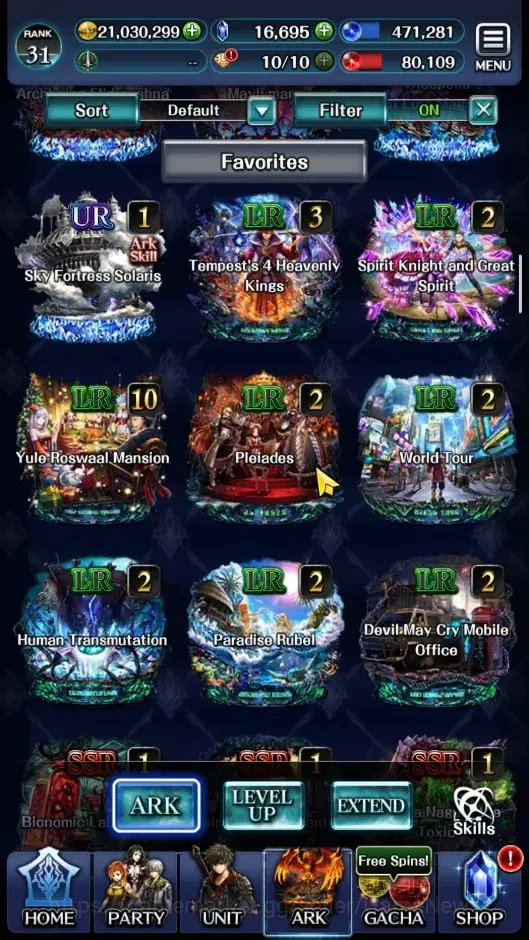Last Cloudia Accounts GLOBAL|Rank 31|Collab [Bayonetta,Albedo,Guile,Yuri image 11