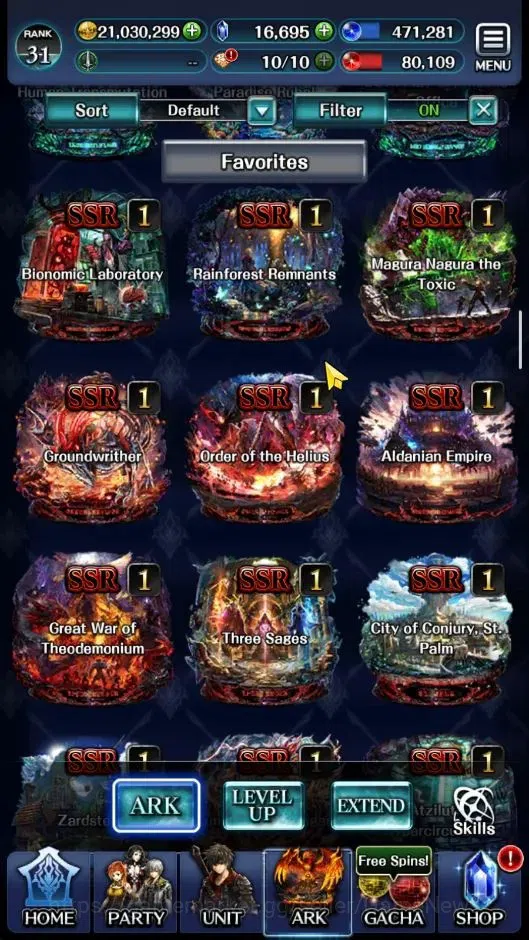 Last Cloudia Accounts GLOBAL|Rank 31|Collab [Bayonetta,Albedo,Guile,Yuri image 12