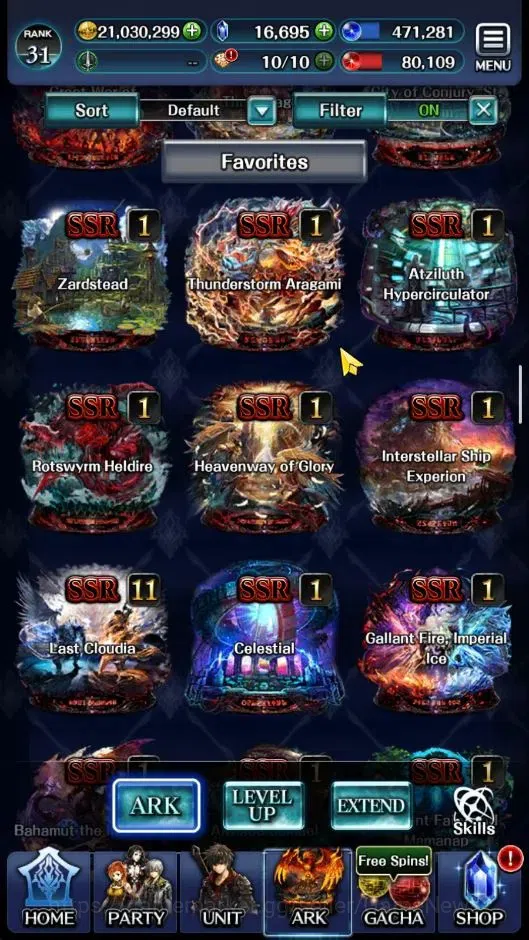 Last Cloudia Accounts GLOBAL|Rank 31|Collab [Bayonetta,Albedo,Guile,Yuri image 13