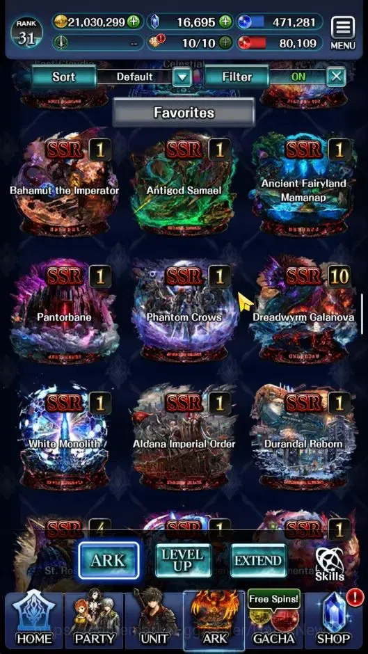 Last Cloudia Accounts GLOBAL|Rank 31|Collab [Bayonetta,Albedo,Guile,Yuri image 14