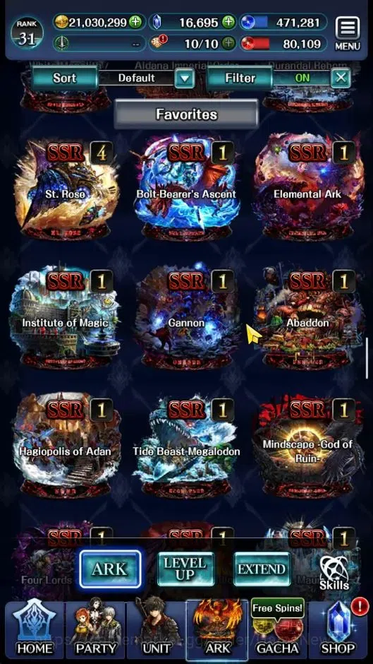 Last Cloudia Accounts GLOBAL|Rank 31|Collab [Bayonetta,Albedo,Guile,Yuri image 15
