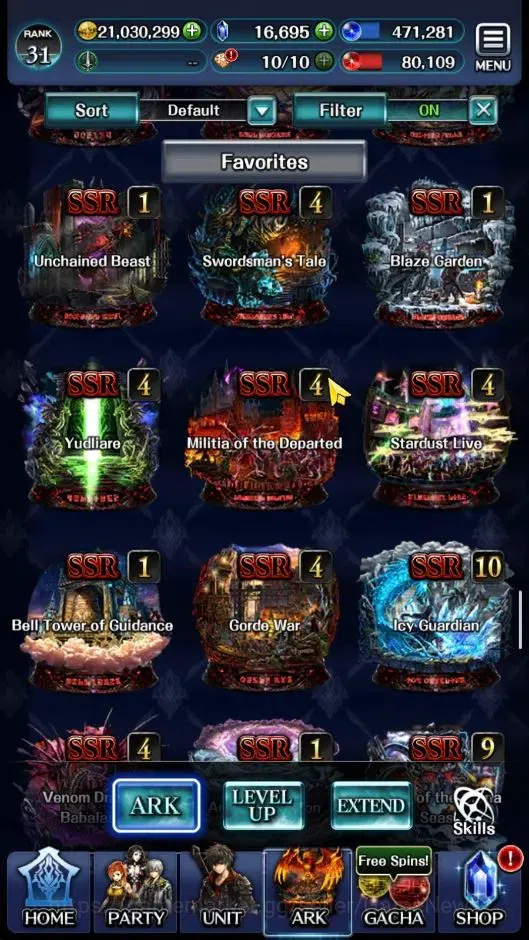 Last Cloudia Accounts GLOBAL|Rank 31|Collab [Bayonetta,Albedo,Guile,Yuri image 17