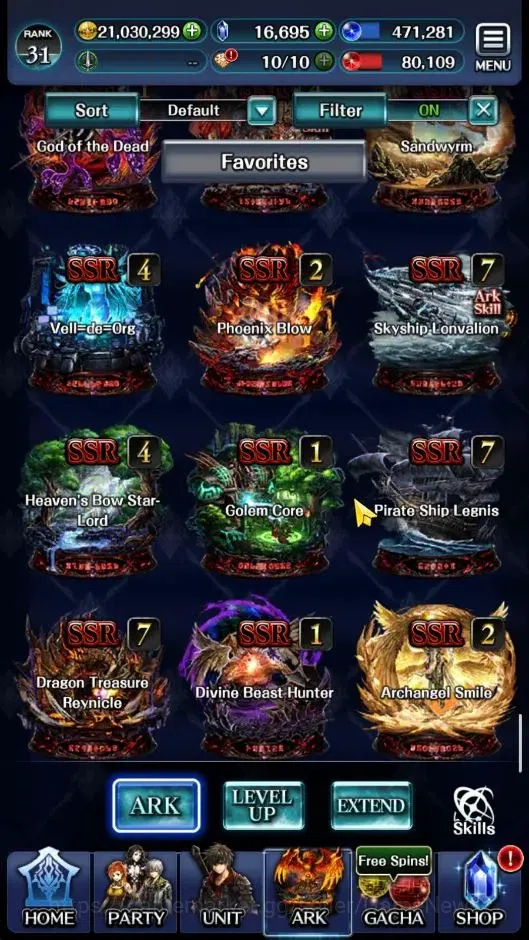 Last Cloudia Accounts GLOBAL|Rank 31|Collab [Bayonetta,Albedo,Guile,Yuri image 20