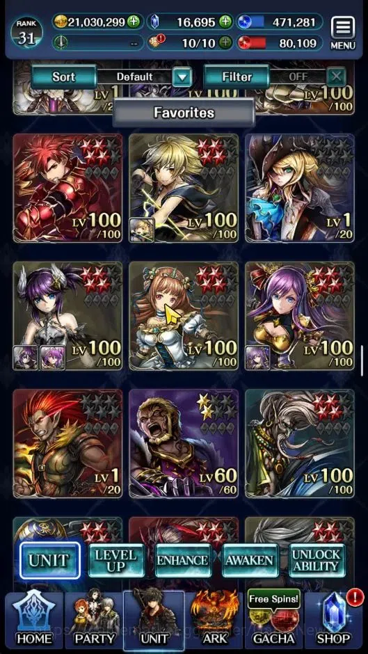 Last Cloudia Accounts GLOBAL|Rank 31|Collab [Bayonetta,Albedo,Guile,Yuri image 7