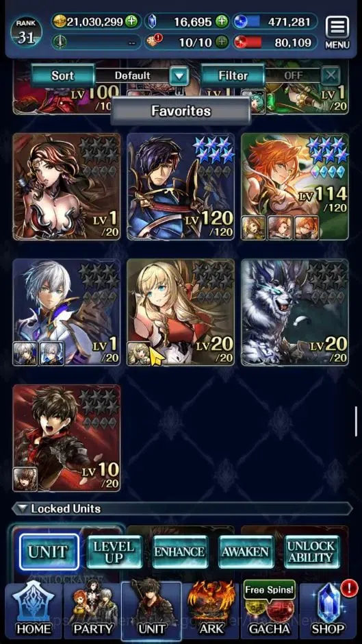 Last Cloudia Accounts GLOBAL|Rank 31|Collab [Bayonetta,Albedo,Guile,Yuri image 9