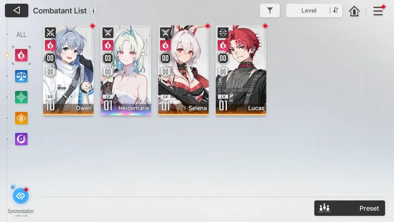 Chaos Zero Nightmare Accounts ASIA | Lvl 54 | 5 SSR | Heidemarie ME3 | Tiphera ME1 | Selector On | More Details Check SS 1