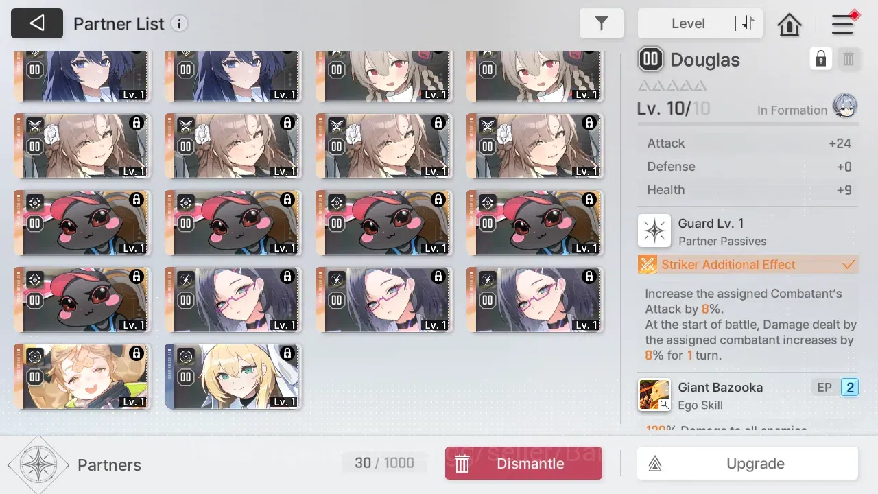 Chaos Zero Nightmare Accounts ASIA | Lvl 54 | 5 SSR | Heidemarie ME3 | Tiphera ME1 | Selector On | More Details Check SS 6