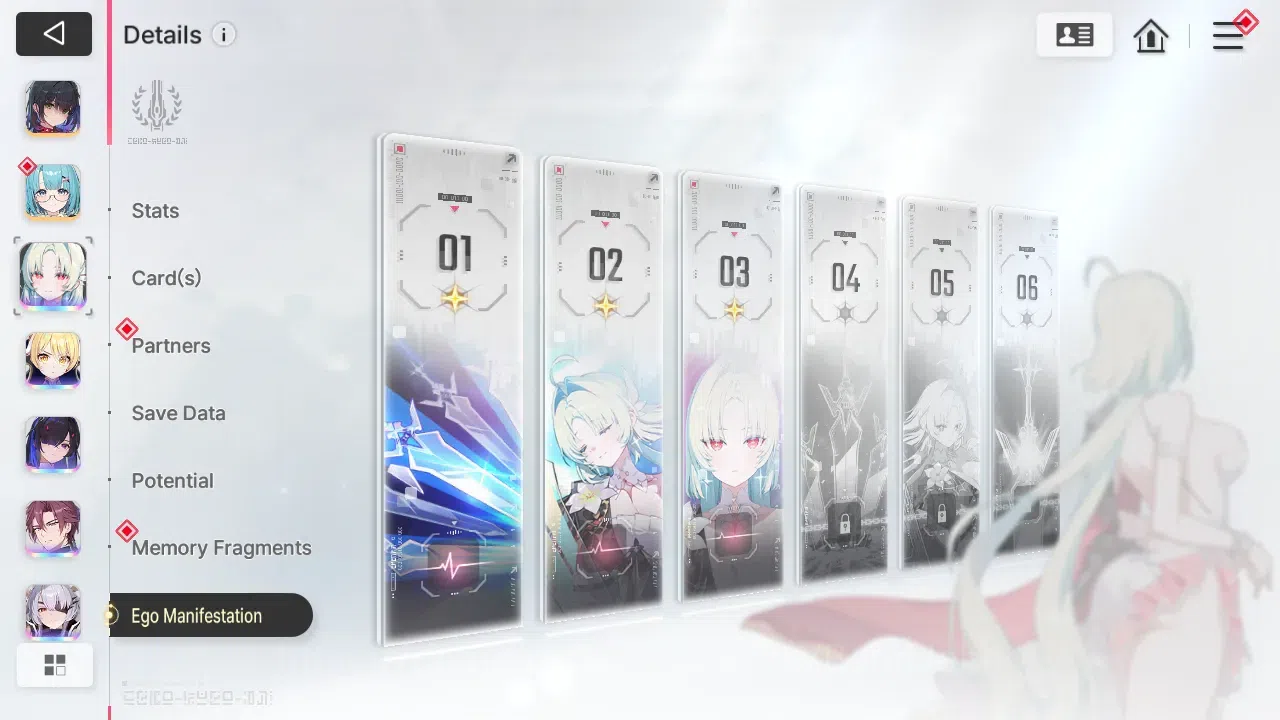 Chaos Zero Nightmare Accounts ASIA | Lvl 54 | 5 SSR | Heidemarie ME3 | Tiphera ME1 | Selector On | More Details Check SS 8