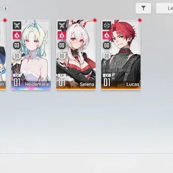 Chaos Zero Nightmare Accounts ASIA | Lvl 54 | 5 SSR | Heidemarie ME3 | Tiphera M image 1