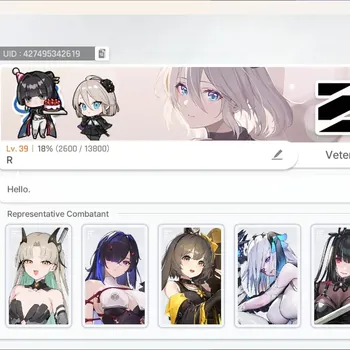 Chaos Zero Nightmare Accounts Global|Lv.39|6 SSR [Rin EM1,Rossweisse,Olga,Narja,Chizuru,Rin,Veronica]|2 Partner|Story
