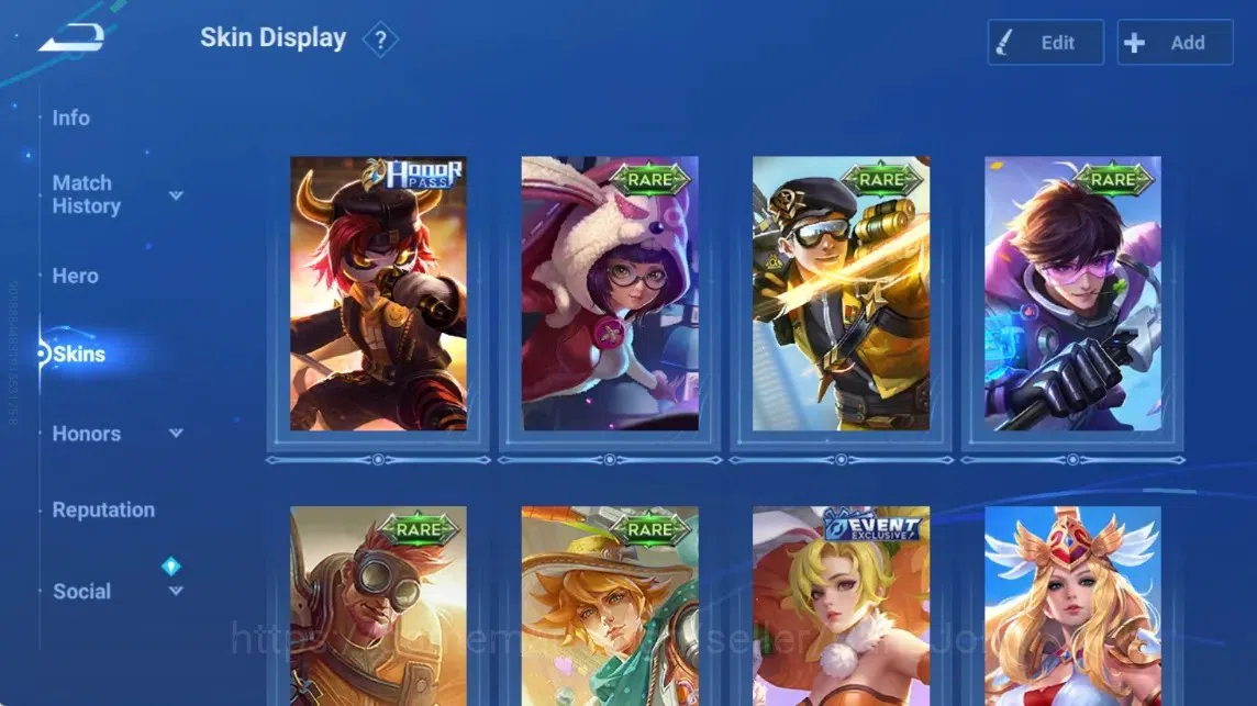 Honor of Kings Accounts Rare Skin Global|47H 29S|lLegend Angela|AOT Mayene [Annie]|Epic Arthur&Diaochan|Many Rare 12