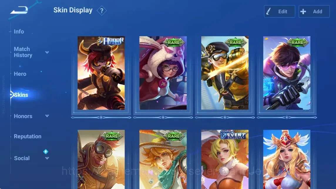 Honor of Kings Accounts Rare Skin Global|47H 29S|lLegend Angela|AOT Mayene [Annie]|Epic Arthur&Diaochan|Many Rare 4