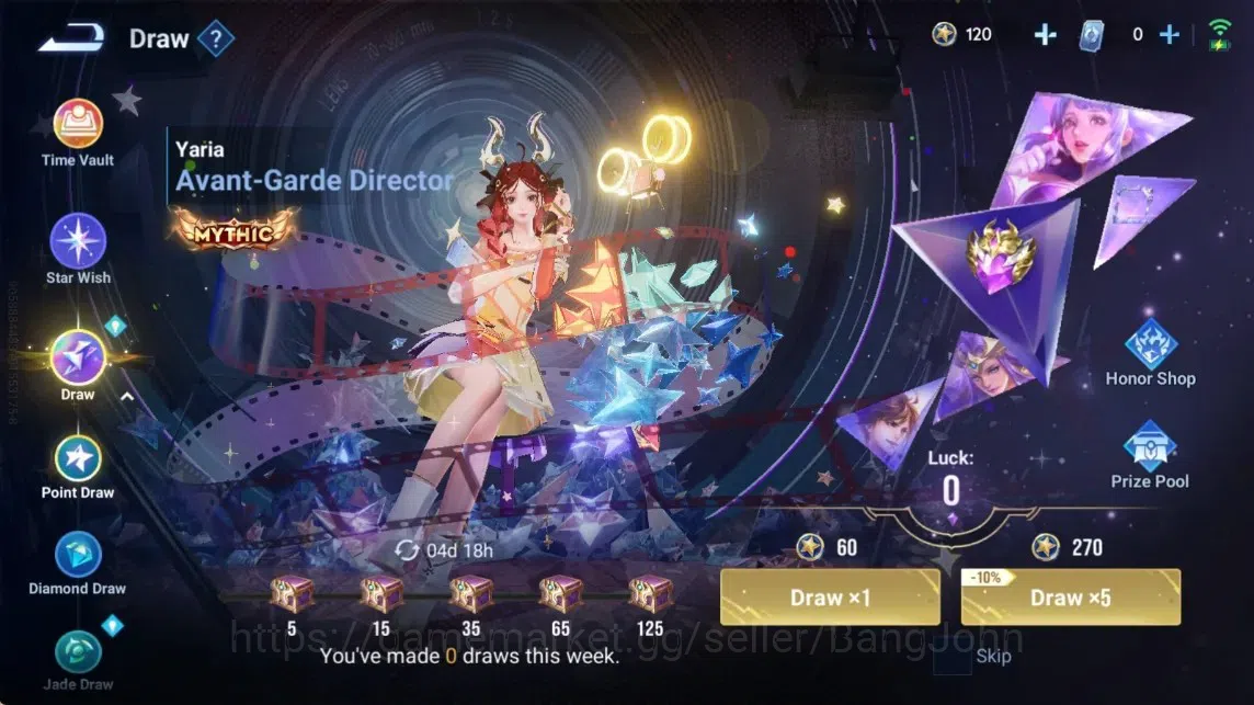 Honor of Kings Accounts Rare Skin Global|47H 29S|lLegend Angela|AOT Mayene [Annie]|Epic Arthur&Diaochan|Many Rare 8