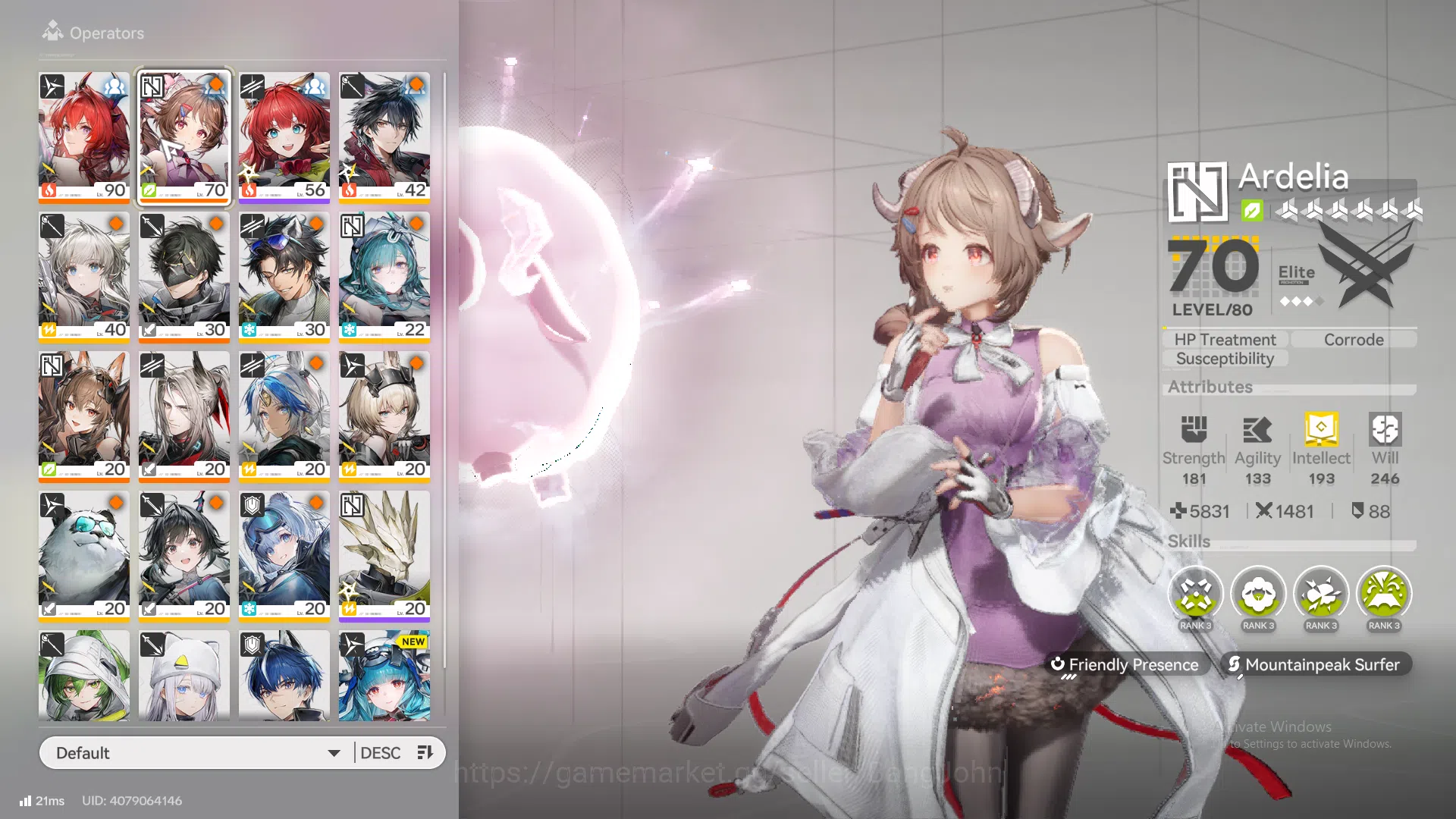Arknights: Endfield Accounts ASIA | lv 53, laevatain, Ardelia, gilberta, pogra, image 3