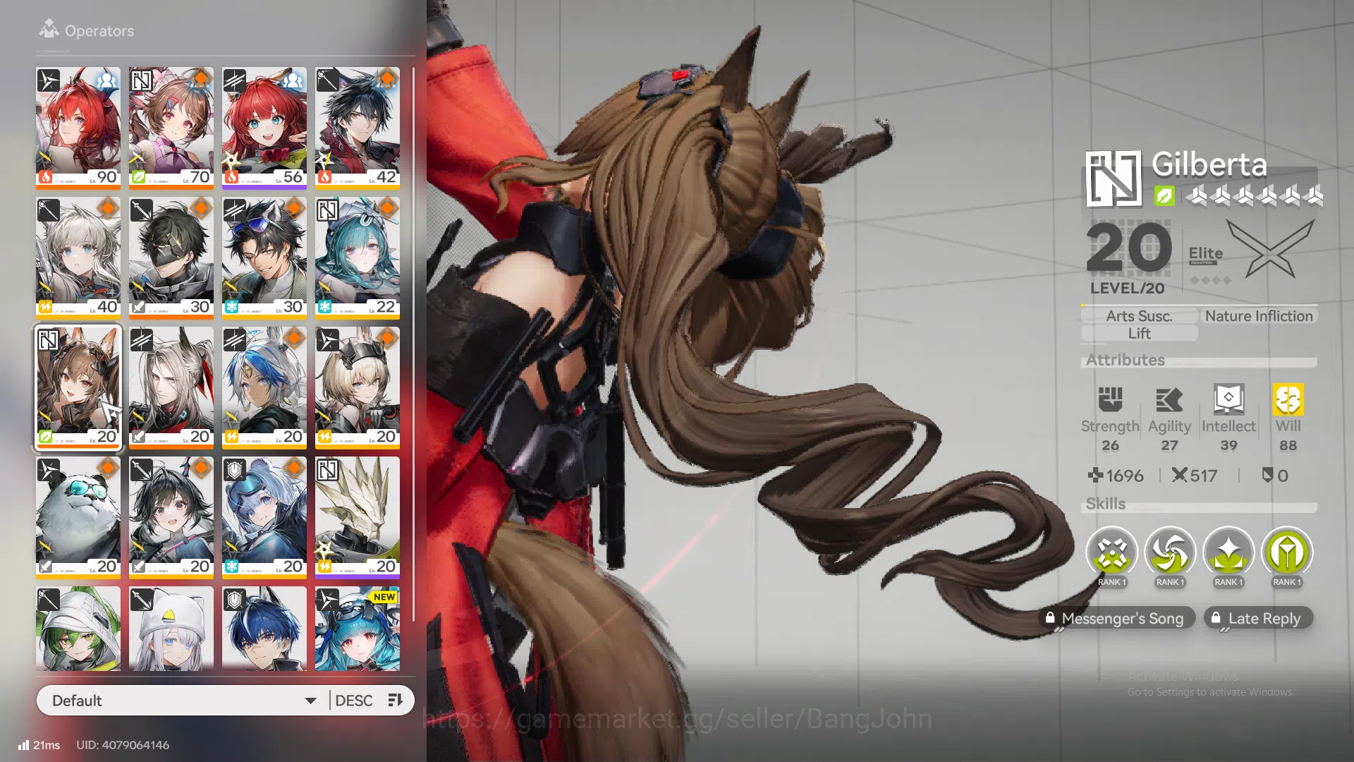 Arknights: Endfield Accounts ASIA | lv 53, laevatain, Ardelia, gilberta, pogra, image 4