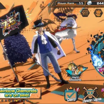 One Piece Bounty Rush Accounts High-End Android |EX 5|PR 11|KOP Gol D.Roger, TFE V Nusjuro, LH MD Garp, FE Sabo, TSCE