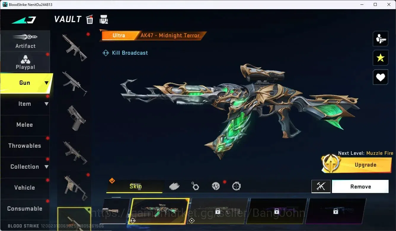 Blood Strike Accounts ASIA |Ultra AK47-Midnight Terror|Collab MCX - EVA- image 3