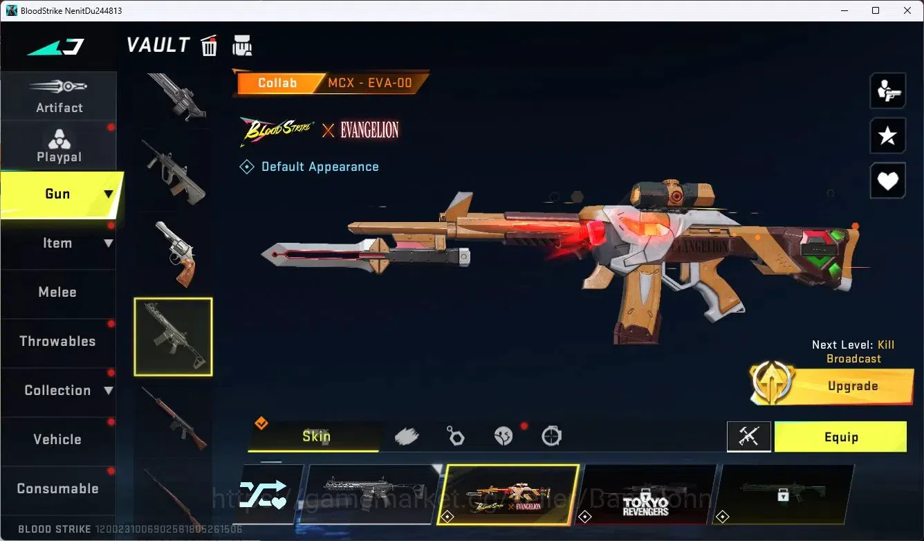 Blood Strike Accounts ASIA |Ultra AK47-Midnight Terror|Collab MCX - EVA- image 5