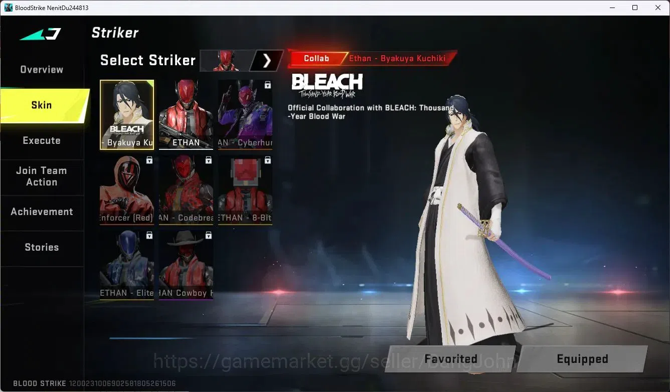 Blood Strike Accounts ASIA |Ultra AK47-Midnight Terror|Collab MCX - EVA- image 9