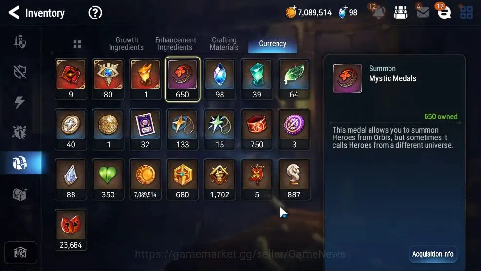 Epic Seven Accounts Limited Hero GLOBAL UnVerif|New Era|3 ML(BYSHwayung,Aby Yufine,Apoc Ravi)+Ab Fumyr,Setsuka,Etc|Poh 16