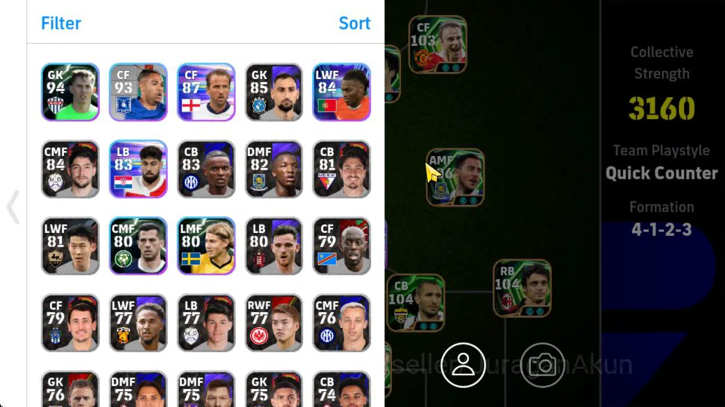 eFootball Accounts Mobile|PES 2026|Roberto Carlos Fortress,Eden Hazar image 2