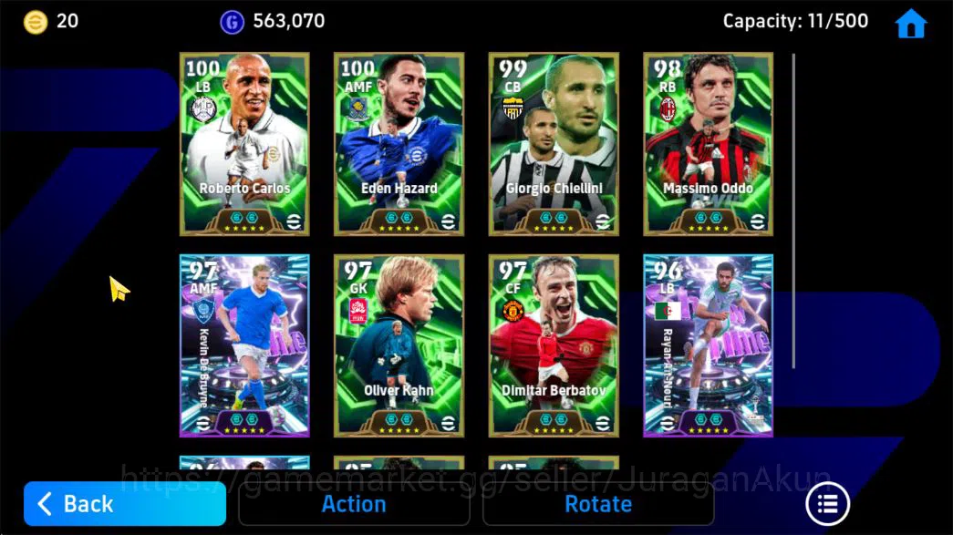 eFootball Accounts Mobile|PES 2026|Roberto Carlos Fortress,Eden Hazar image 3