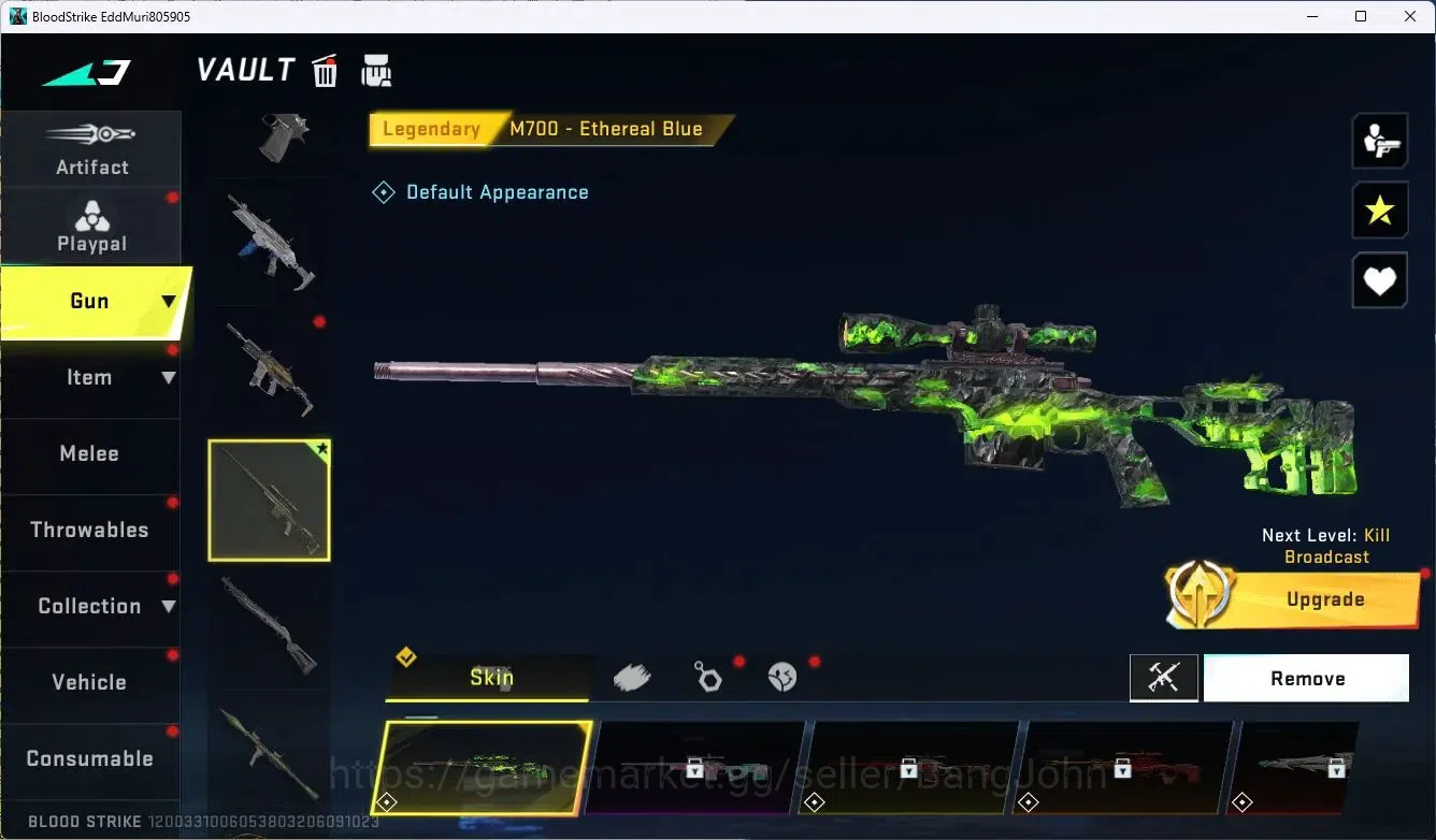 Blood Strike Accounts ASIA|Collab MCX - EVA-00|3 Legendary Gun|Collab Et image 4