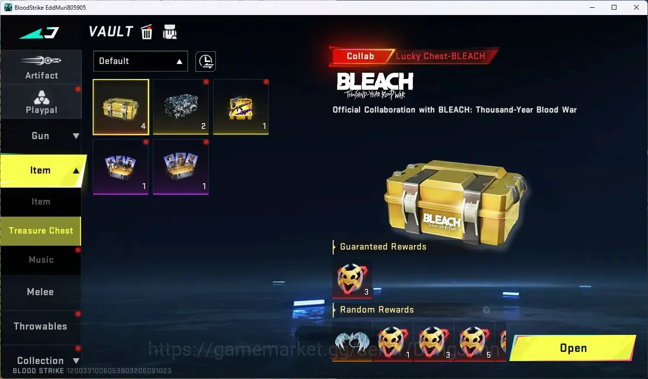 Blood Strike Accounts ASIA|Collab MCX - EVA-00|3 Legendary Gun|Collab Et image 7