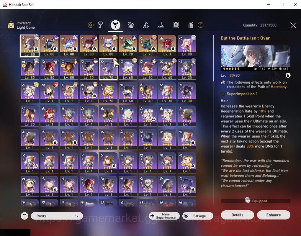 Honkai Star Rail Accounts Asia|TL 62|10 Limited|[Kafka,Black Swan,Acheron E2 image 5