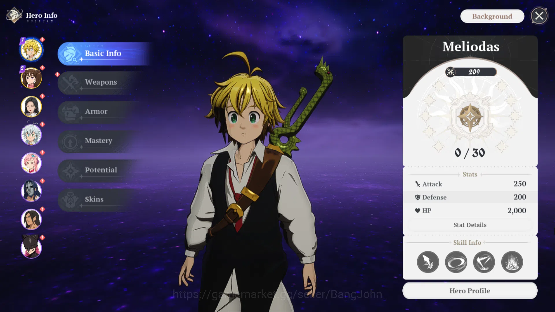 The Seven Deadly Sins: Origin Accounts EUROPE | Fresh Starter Lvl 2 |3 SSR| Meliodas, Dia image 11