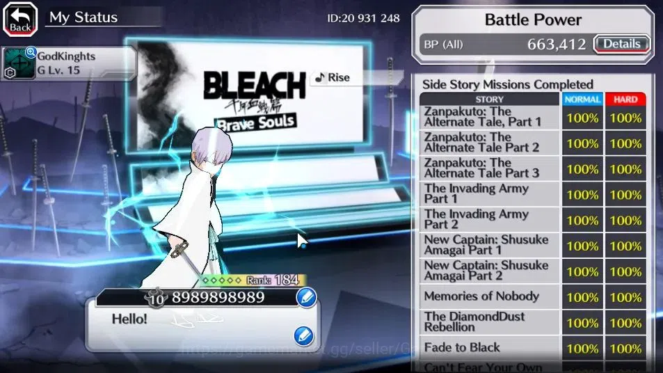 Bleach: Brave Souls Accounts [GLOBAL]54K Orbs|2 New Ichigo Renewed,TYBW26[Yukio image 5