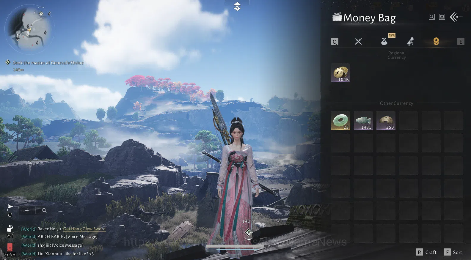 Where Winds Meet Accounts GLOBAL |Lv 5| 1 Harmonic Core |GS 3700| Nameless Sword + Stormbreaker Spear |Low Explore|Female 2