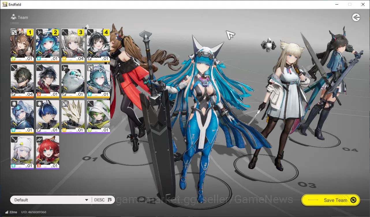 Arknights: Endfield Accounts Asia Fresh starter Lv2|Day 2|Top Unit OP (Gilberta image 1