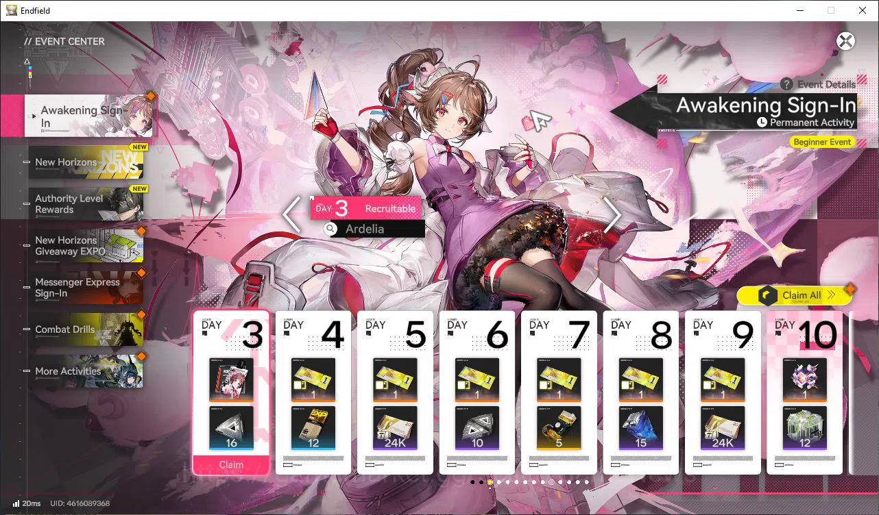 Arknights: Endfield Accounts Asia Fresh starter Lv2|Day 2|Top Unit OP (Gilberta image 8