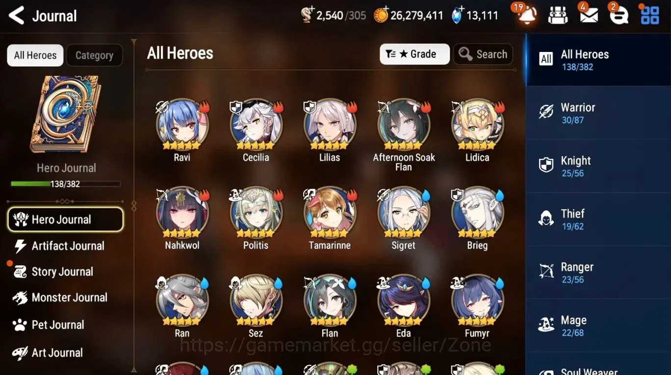 Epic Seven Accounts Global Unverif|8ML (Straze, Zio, Peira, Iylnav, Ha image 2