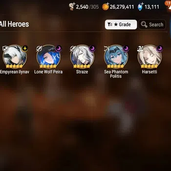 Epic Seven High-End Global Unverif|8ML (Straze, Zio, Peira, Iylnav, Ha image 1