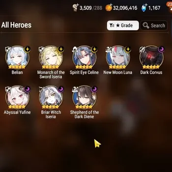 Epic Seven Accounts High-End Global UnVerif|NewEra|8 ML(Belian,Shepherd,Monarch,NM Luna,etc)+A Ludwig,Aram,Vildred,Etc|137K