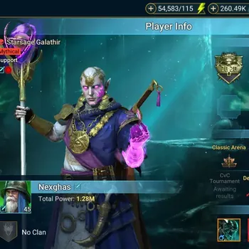 Raid: Shadow Legends Accounts Mid-Game Lv45 Power 1,28M|1 Mythic: Starsage Galathir|18 Legend: Sun Wukong,Iuder