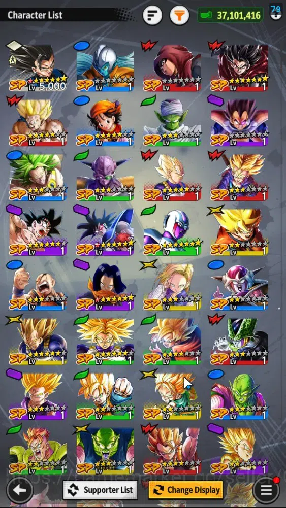 Dragon Ball Legends Accounts 37M TotalPower|LV160|4UL+3LR+19LL|SSG SS Gogeta,Be image 6