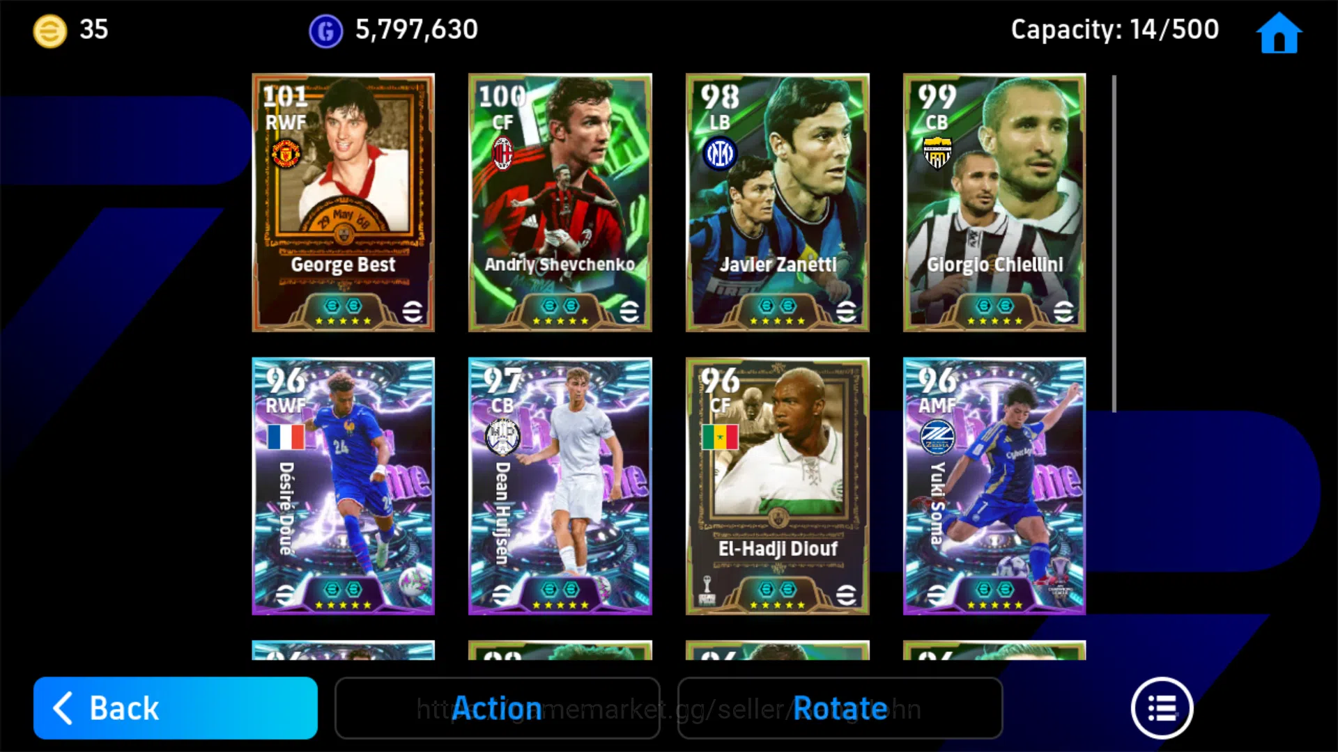 eFootball Accounts Power 3155 | George Best Bigtime | Andriy Shevchen image 3