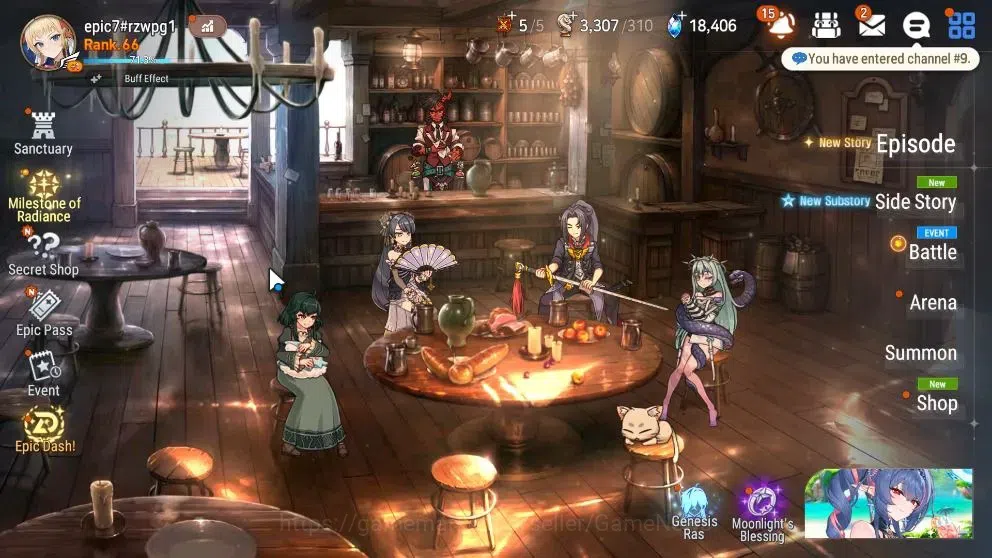 Epic Seven Accounts High-End Global UnVerif|3 ML(BArunka,RnL,Zio,BW Iseria,etc)+Rinak,Setsuka,AB Fumyr,etc|AUTO W Hunt|PoH 1