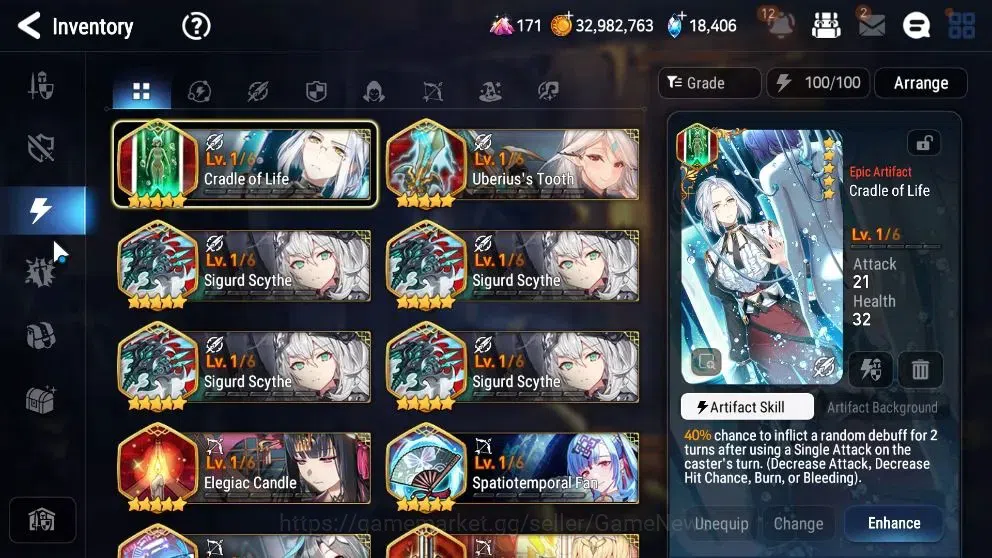 Epic Seven Accounts High-End Global UnVerif|3 ML(BArunka,RnL,Zio,BW Iseria,etc)+Rinak,Setsuka,AB Fumyr,etc|AUTO W Hunt|PoH 16