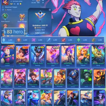 Mobile Legends: Bang Bang Rare Skin HERO 83 SKIN 132 | EMBLEM ALL MAX| HUNTER CECILION image 1