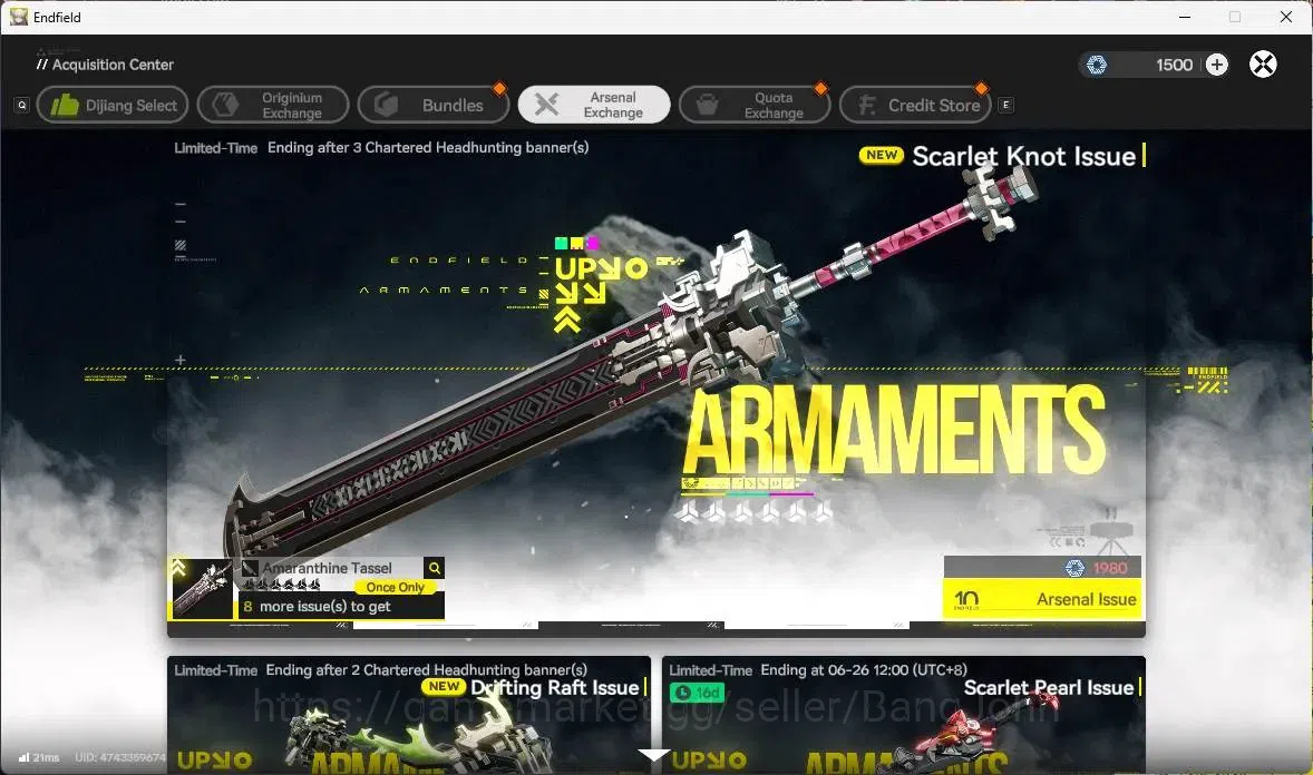 Arknights: Endfield Accounts ASIA |Lv 48|1 Limit|Limit Yvonne | 1.5M Gold, 1500 image 3